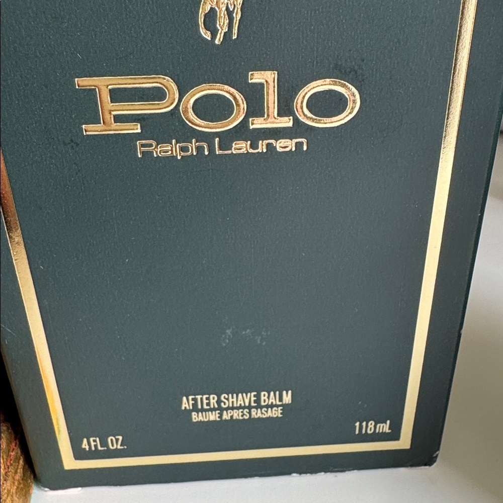 Vintage Polo Ralph Lauren 4oz 118ml After Shave Balm Green Bottle - Picture 2 of 6